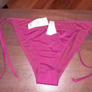 Dorina Bikini Bottom Burgundy Tie Sides
